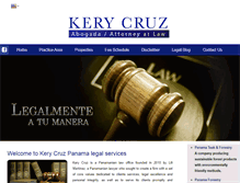 Tablet Screenshot of kerycruz.com